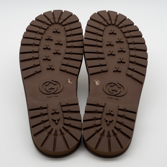 size 13G 13.5 US Gucci Horsebit GG Mule Slippers Canvas Beige Brown main image 11